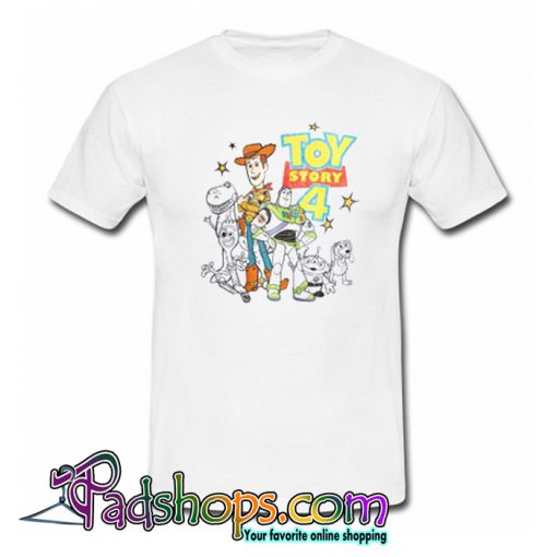 Toy Story 4 Characters T-Shirt-SL