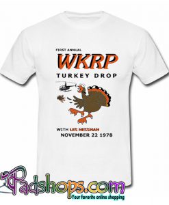 WKRP Turkey Drop T Shirt-SL