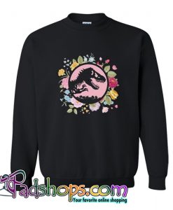Floral Jurassic Park T-Rex Sweatshirt-SL