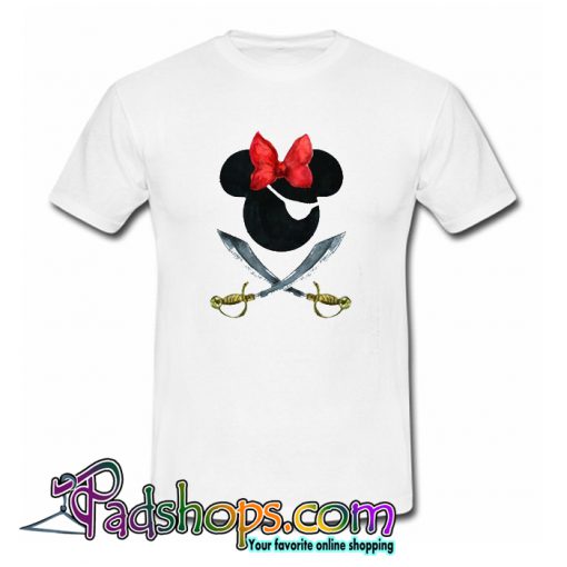 Pirate Minnie mouse T-Shirt-SL
