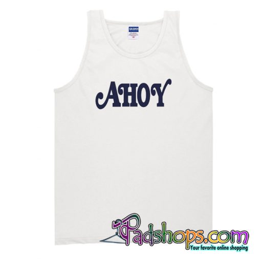 Scoops Ahoy Stranger Things White Tank Top-SL