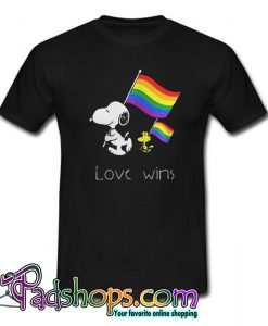 Snoopy And Woodstock Love Wins LGBT T-shirt-SL