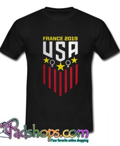 USA Soccer Jersey Womens Team T Shirt 2019 Cup T-Shirt-SL