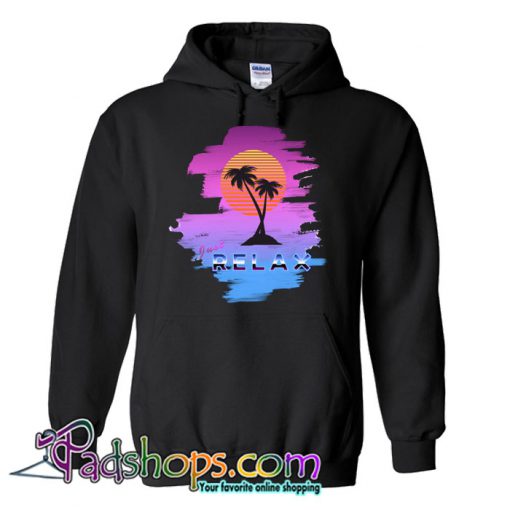 1980s Sunset Palm tree Hoodie NT