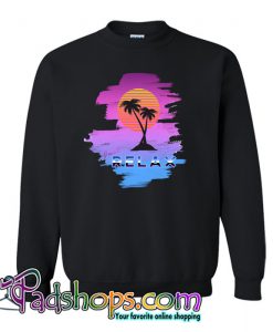 1980s Sunset Palm tree Sweatshirt NT