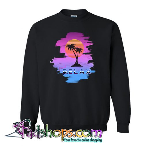 1980s Sunset Palm tree Sweatshirt NT