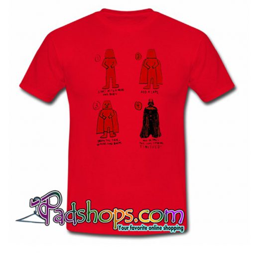 How to Draw Darth Vader T-Shirt NT