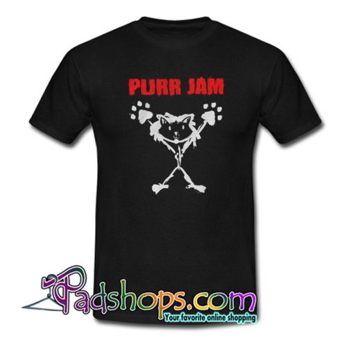 Purr Jam Cat Parody T-Shirt NT