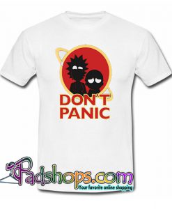 Rick and Morty Adventure Don’t Panic Trending T-shirt NT