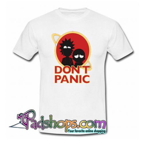 Rick and Morty Adventure Don’t Panic Trending T-shirt NT