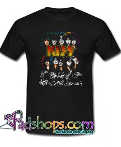 Kiss Band Signatures T-Shirt NT