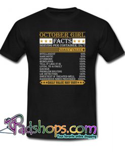 October Girl Facts T-Shirt NT