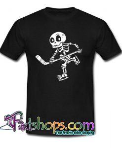 Skeleton Hockey Lovers Halloween T-Shirt NT