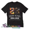 25 years The Lion King 1994 2019 thank you for the memories tshirt