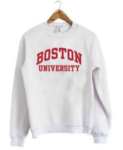 Boston University White Sweatshirt