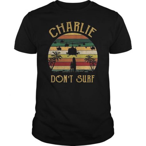 Charlie dont surf retro vintage Tshirt