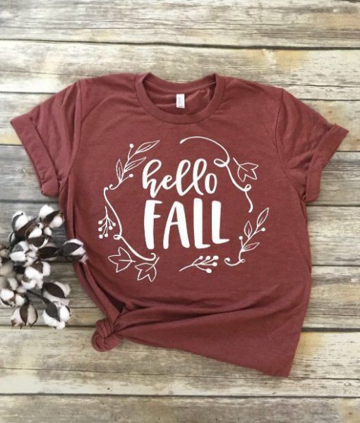 Hello Fall Design T-shirt