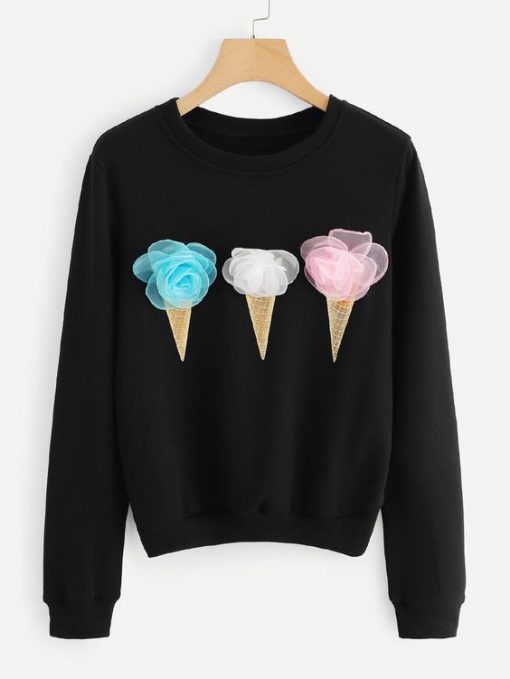 Ice Cream Detail Sweatshirt – PADSHOPS