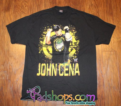 John Cena Men Size XL or Oversized Womens Retro Double Side Chain Gang Print Short Sleeve T Shirt