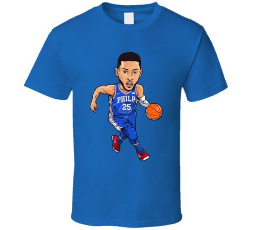 Ben Simmons Philadelphia Basketball Cartoon T Shirt