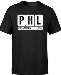 Did you know that Phl Philadelphia Pa Usa Travel Souvenir (black) T-shirt