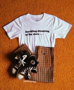 Earthling Dreaming Tee Available in white Sizes S, M, L, XL, XXL