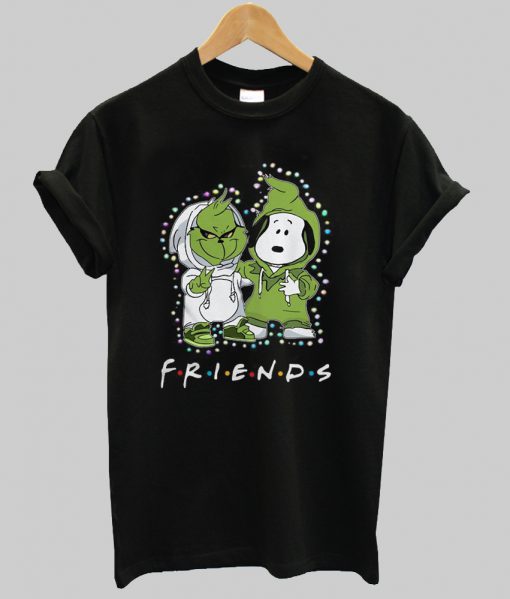 Grinch and Snoopy Friends Christmas light t shirt Ad