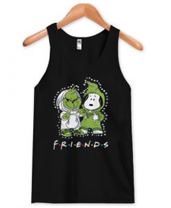 Grinch and Snoopy Friends Christmas light tank top Ad