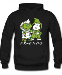 Grinch and Snoopy light christmas hoodie Ad