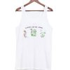 Letter Floral Print Crop Tank top Ad