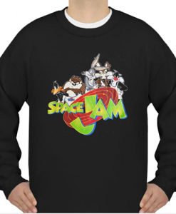 Looney Tunes Space Jam Confetti Graphic sweatshirt Ad