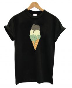 Mint Vanilla Chocolate Ice Cream T shirt Ad