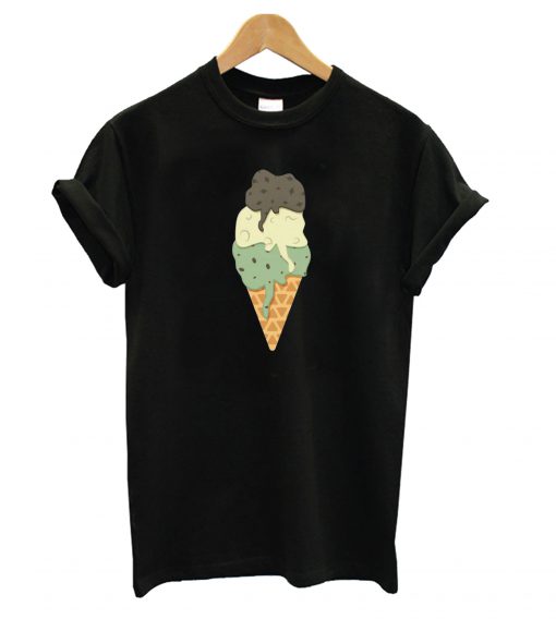 Mint Vanilla Chocolate Ice Cream T shirt Ad