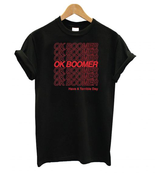Ok Boomer T shirt Ad