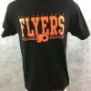 Philadelphia Flyers hockey Size M black orange cotton tshirt