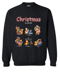 Pooh And Friends Christmas To Do List Sweatshirt Ad
