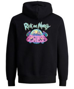 Rick & Morty Portal Gun back Hoodie Ad