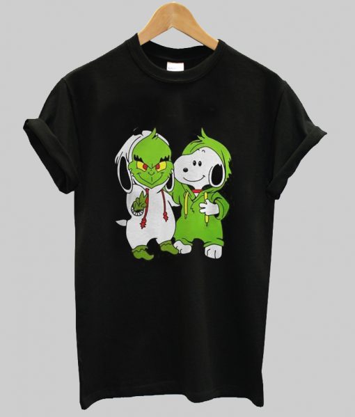 Snoopy And Grinch Christmas t shirt Ad