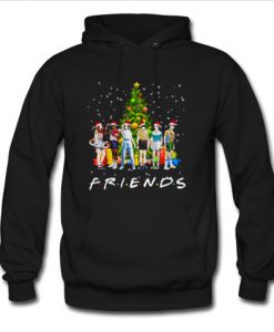 Stranger Things characters Friends Christmas tree hoodie Ad