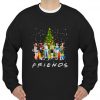 Stranger Things characters Friends Christmas tree sweatshirt Ad