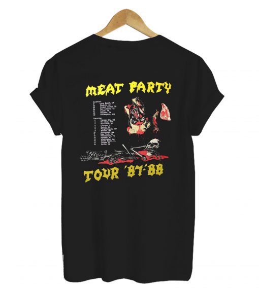 Vintage Exodus Concert meat party back T shirt Ad