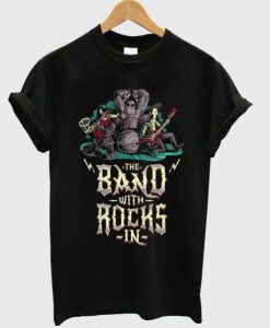 the band with rocks in t-shirt Ad
