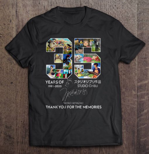 35 Years Of Studio Ghibli t shirt Ad