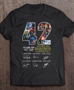 42 Years Of Star Wars t shirt Ad