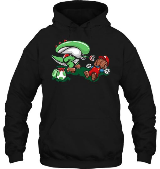 Alien And Super Mario hoodie Ad