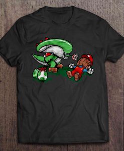 Alien And Super Mario t shirt Ad