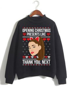 Ariana Grande Christmas Thank You Next Sweatshirt Ad