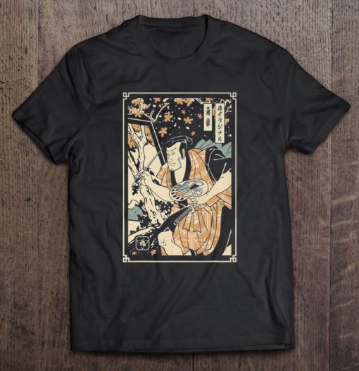 Artist Samurai Warrior Japanese t shirt Ad