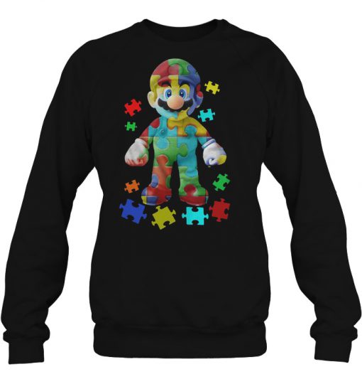 Autism Awareness Super Mario sweatshirt Ad
