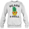 Beach & Chill Glasses Pineapple sweatshirt Ad